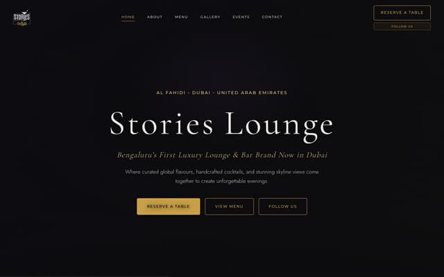 Stories Lounge Dubai