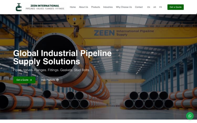 screenshot of Zeen Pipeline